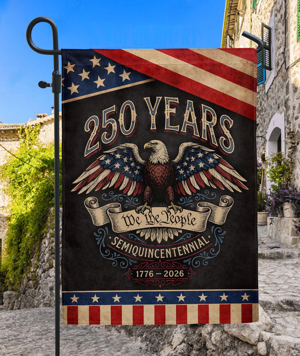 USA 250 Years of Freedom Flag, 250th Anniversary American Flag, Independence Day Decor, Fourth of July Patriots Banner, Celebration 1776-2026