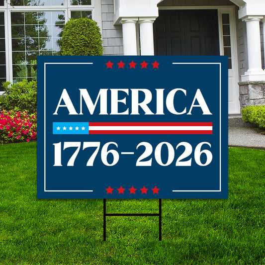 Patriotic 250 Years American Garden Flag, 250th Anniversary Yard Flag,  Liberty National Pride Garden Decor