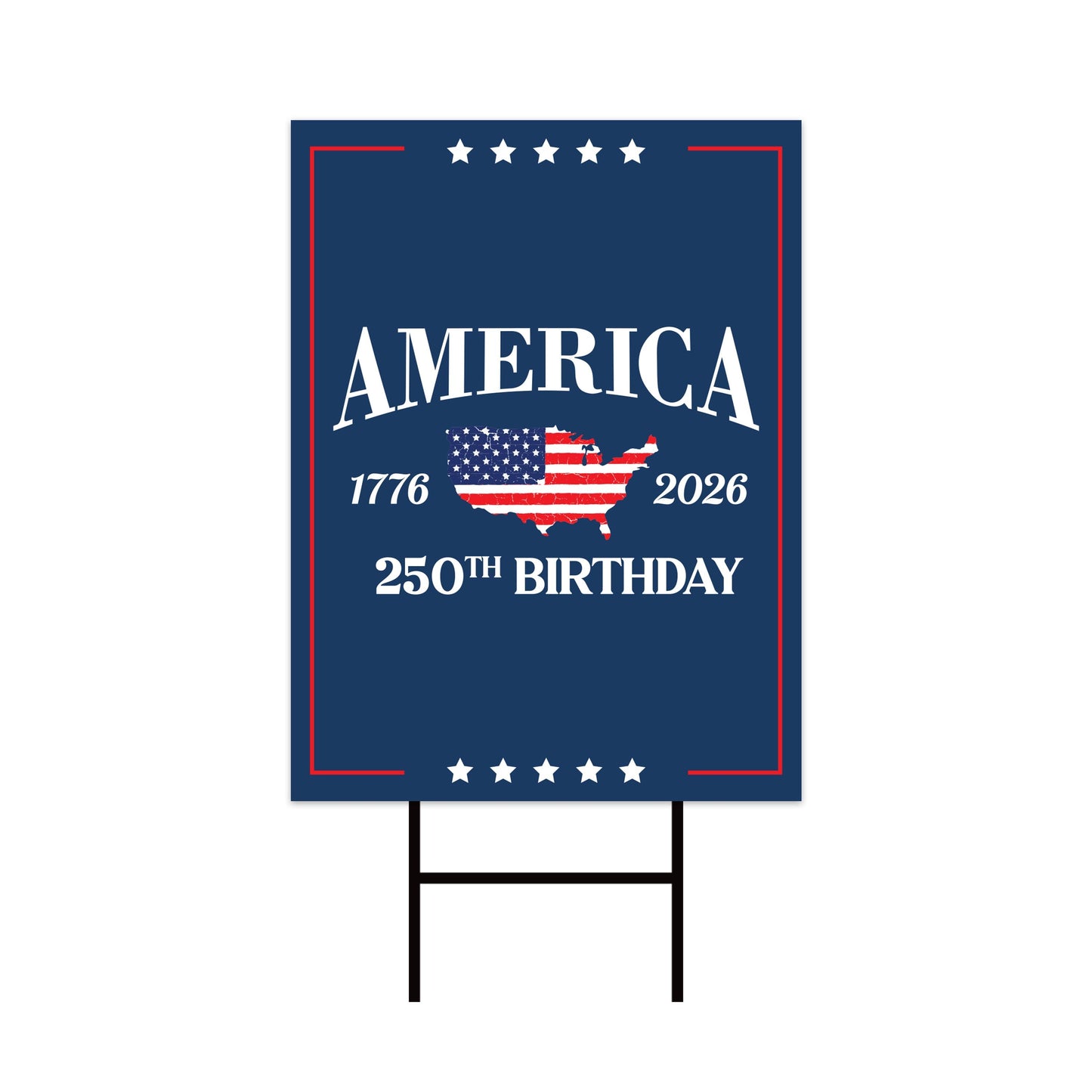 250 Years American Garden Flag, Patriotic 250th Anniversary Decor, Celebrate Independence Liberty National Pride Flag