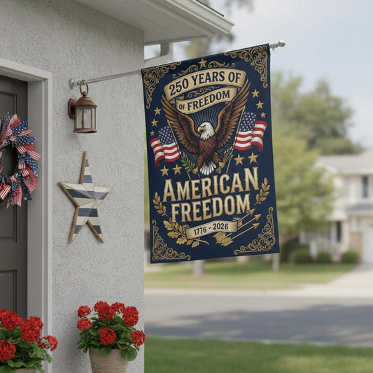 250 Years America Garden Flag, Anniversary USA Patriotic Flag, 1776-2026 Commemorative Flag, Patriotic Outdoor Decor (Copy) (Copy)