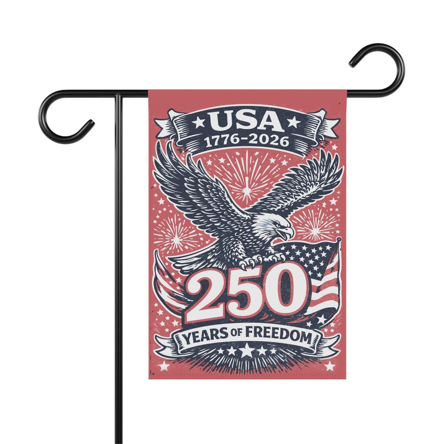America 250th Anniversary Garden Flag, Patriotic Semiquincentennial Decor, America 250th Anniversary Garden Flag