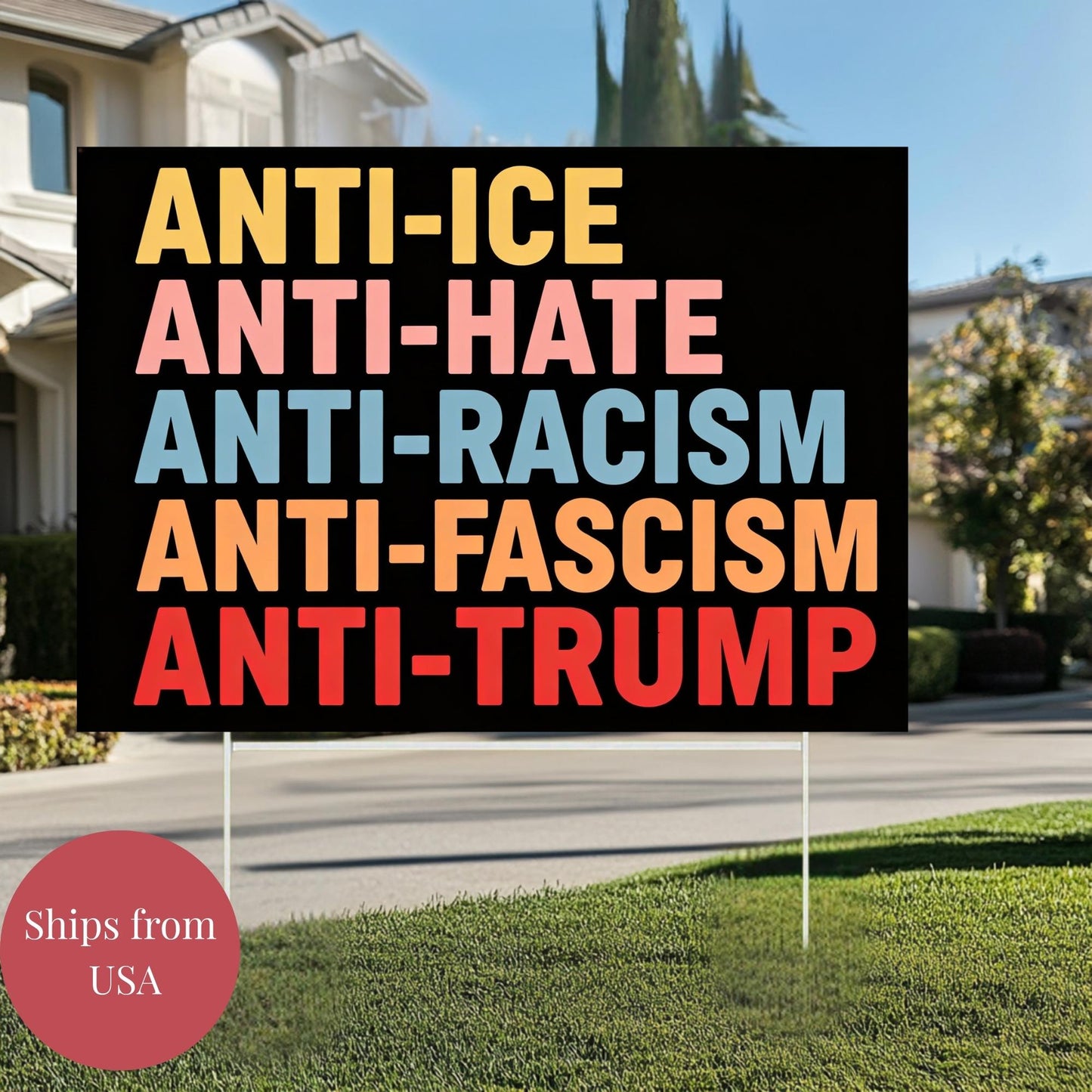 Anti Trump Garden Flag, Anti Trump House Flag, Anti MAGA Flag, Anti ICE Garden Flag