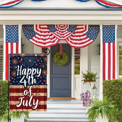 Happy 4th of July Garden Flag, America 250th Anniversary Garden Flag, Patriotic 1776–2026 Yard Decor, Independence Day