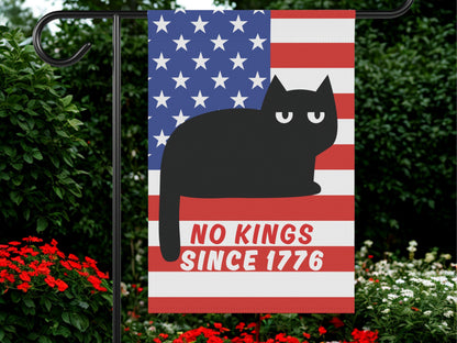 No Kings Anti Trump Garden & House Flag, Cats Against Trump Flag, Progressive Democratic Yard Decor