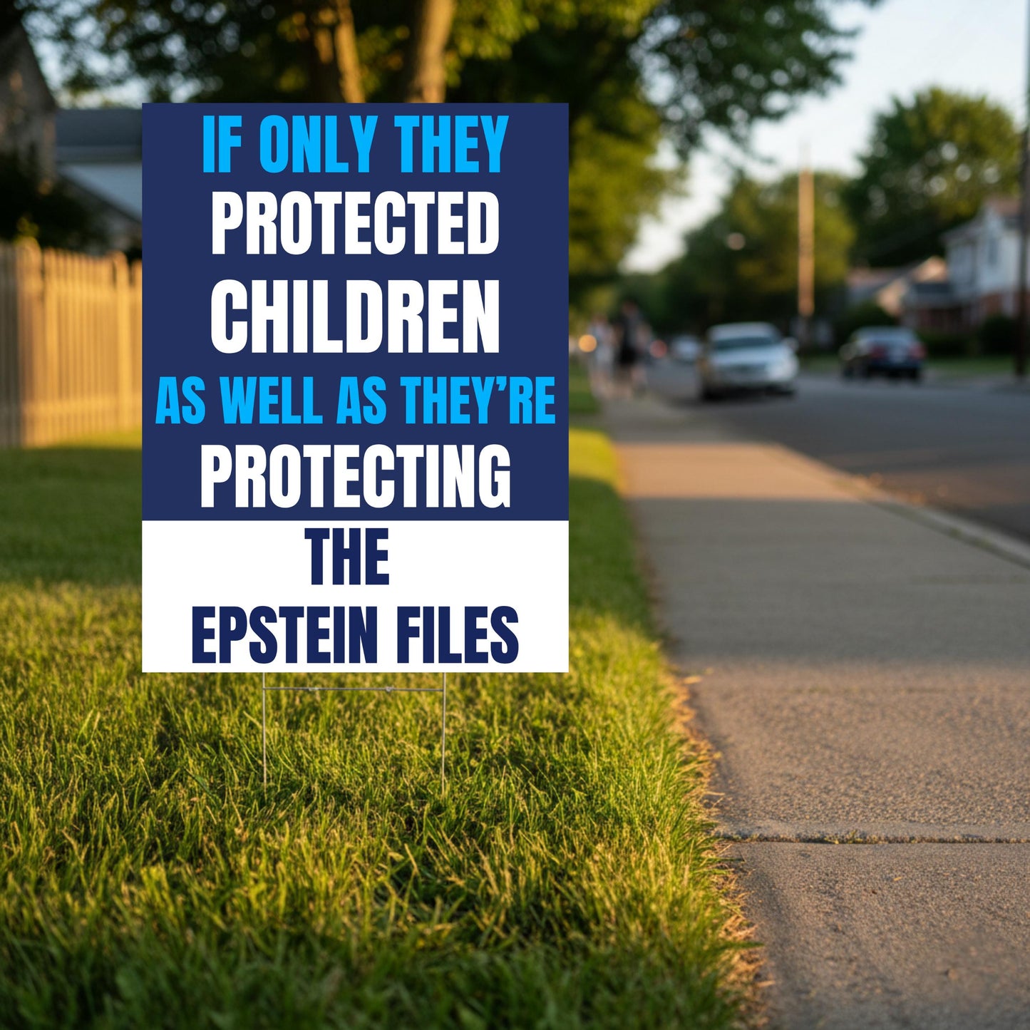 The Epstein Files Protest Yard Flag, Anti-Trump No Kings In America Flag, Protect Democracy, Anti Fascist Yard Sign